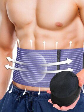 BLITZU Umbilical Hernia Belt for Men Women. Abdominal Binder Support Truss